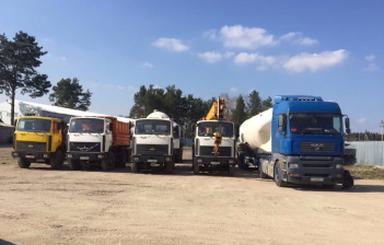 Машины для доставки бетона по Минску